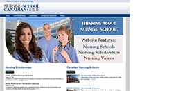 Desktop Screenshot of nursingscholarships.ca