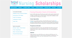 Desktop Screenshot of nursingscholarships.org