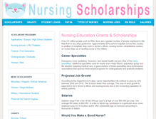Tablet Screenshot of nursingscholarships.org